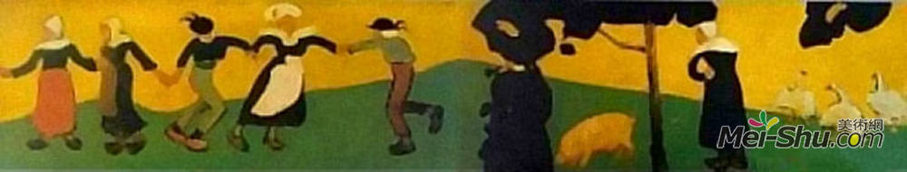保罗·塞律西埃(Paul Serusier)高清作品《布雷顿舞蹈》