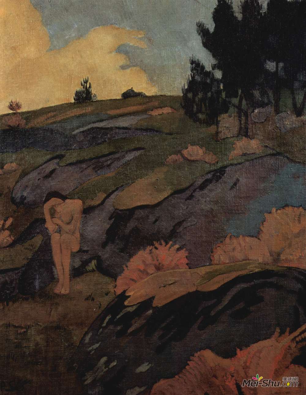 保罗·塞律西埃(Paul Serusier)高清作品《忧郁症，或布雷顿夏娃》