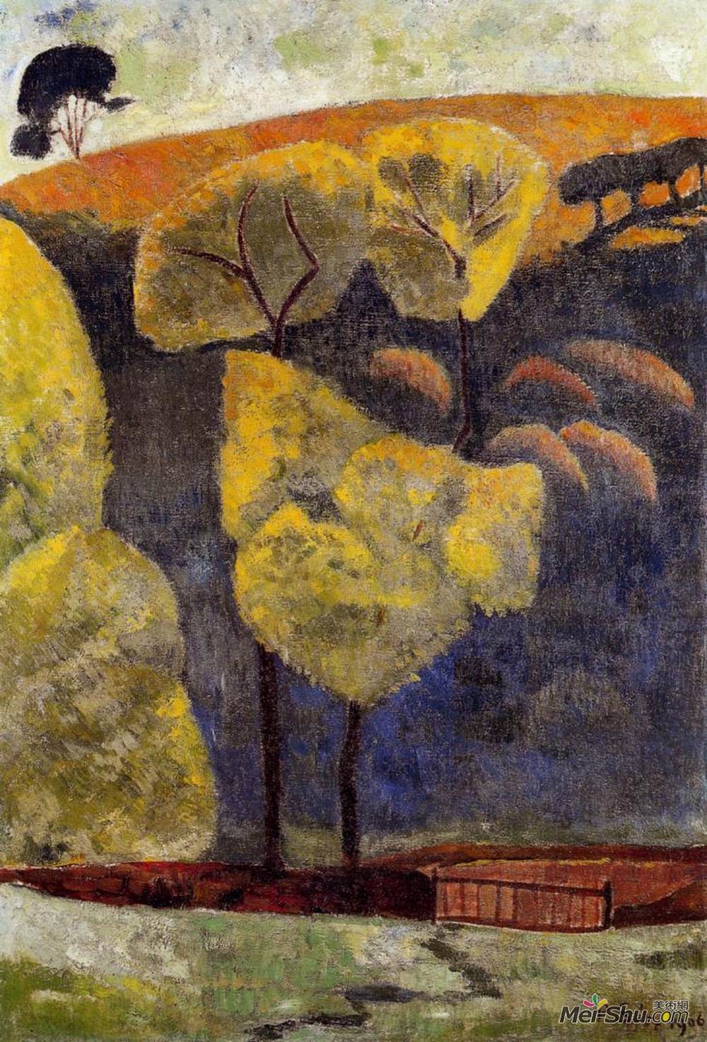 保罗·塞律西埃(Paul Serusier)高清作品《蓝色山谷》