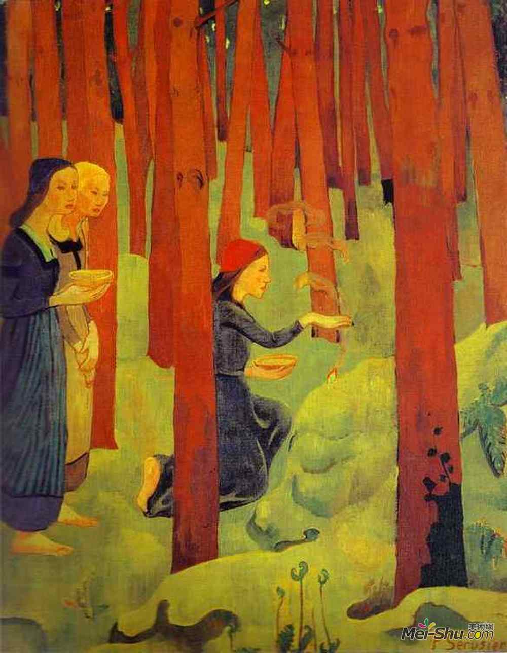 保罗·塞律西埃(Paul Serusier)高清作品《咒语（圣木）》