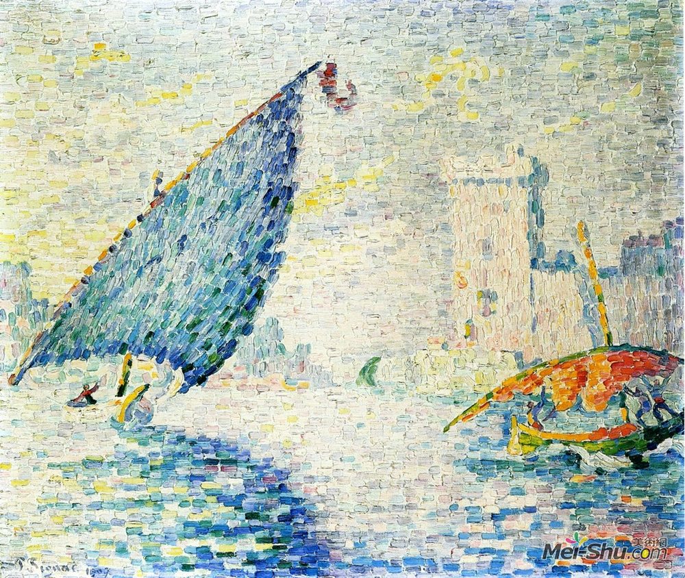 保罗·西涅克(Paul Signac)高清作品《圣让堡，马赛》