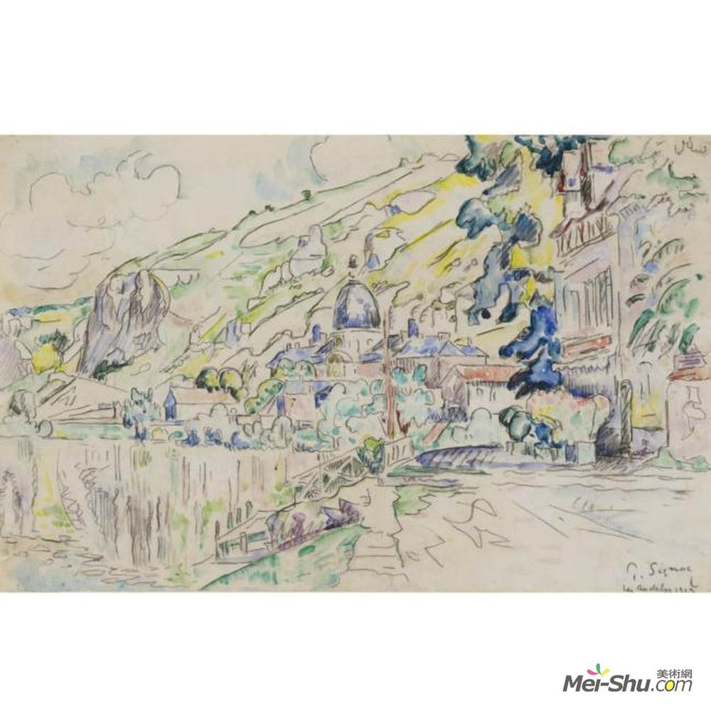 保罗·西涅克(Paul Signac)高清作品《莱安德利斯》