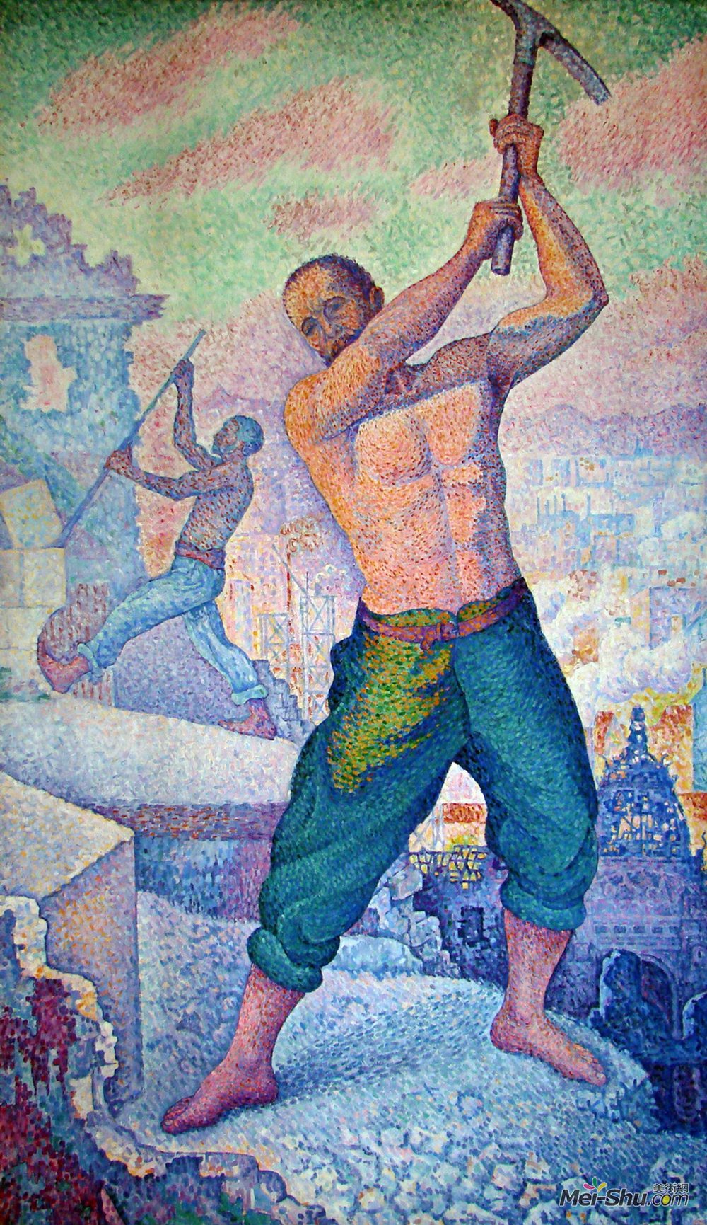 保罗·西涅克(Paul Signac)高清作品《拆除者》