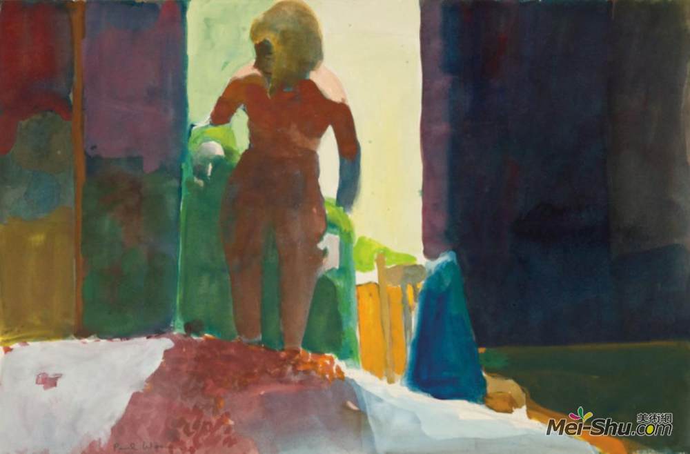 保罗·沃纳(Paul Wonner)高清作品《无题（裸体）》