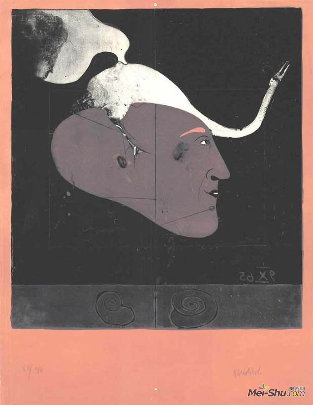 保罗·伍德里西(Paul Wunderlich)高清作品《自画像》