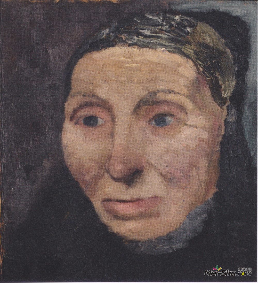 保拉·莫德索恩-贝克尔(Paula Modersohn-Becker)高清作品《农妇头》