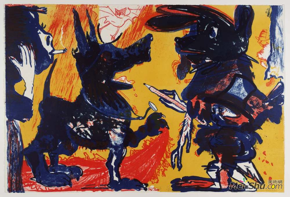 保拉·雷戈(Paula Rego)高清作品《医生狗》