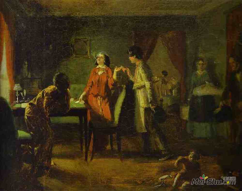 帕威尔·费多托夫(Pavel Fedotov)高清作品《时髦的妻子（母狮）》