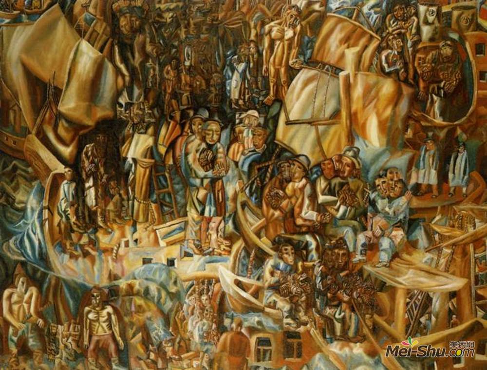 帕维尔·菲洛诺夫(Pavel Filonov)高清作品《船舶》