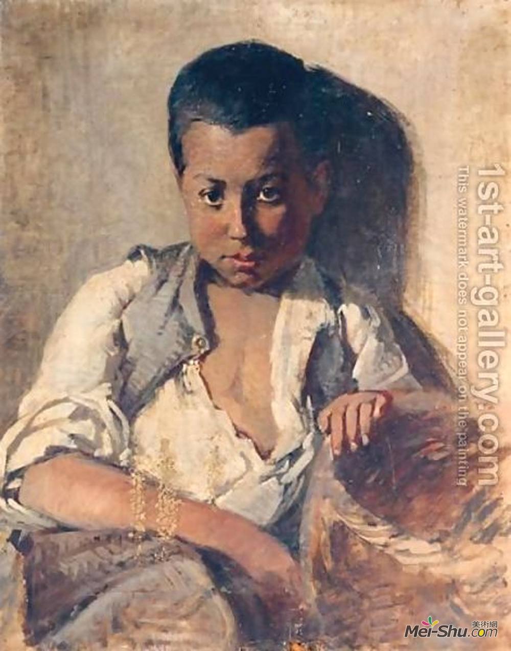 佩里克尔斯·潘塔齐斯(Pericles Pantazis)高清作品《一个男孩的肖像》