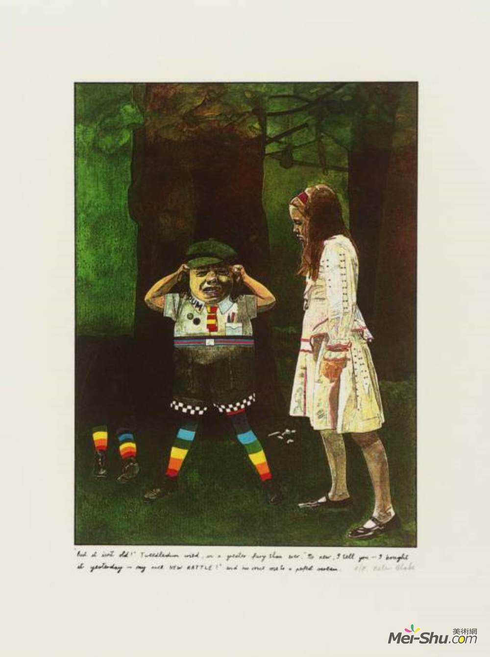 彼得·布莱克(Peter Blake)高清作品《“但它不是老的吗？”特威德勒姆哭了》