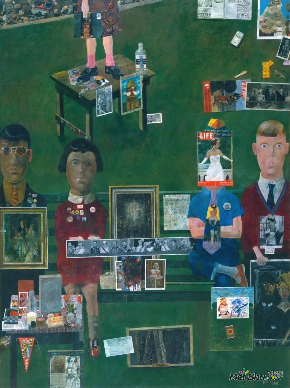 彼得·布莱克(Peter Blake)高清作品《阳台上》