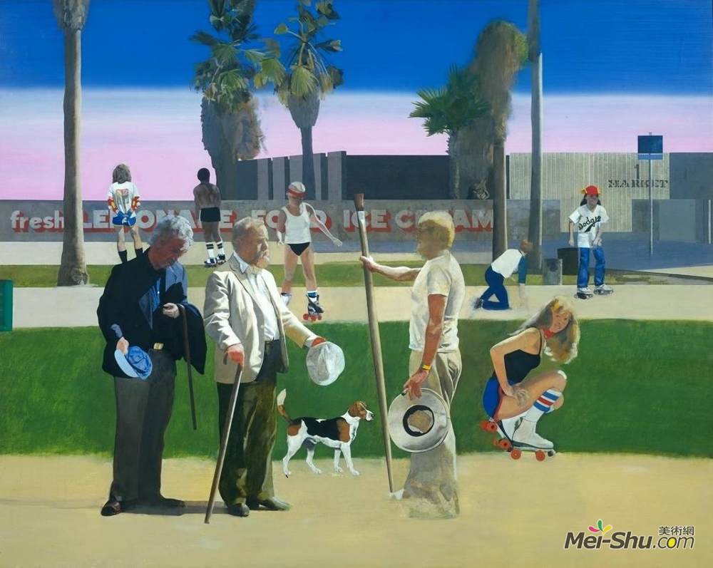 彼得·布莱克(Peter Blake)高清作品《会议（或愉快的一天，霍克尼先生）》