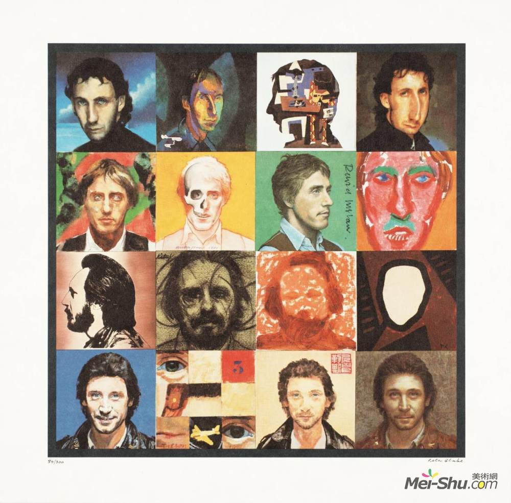 彼得·布莱克(Peter Blake)高清作品《封面舞蹈插图》