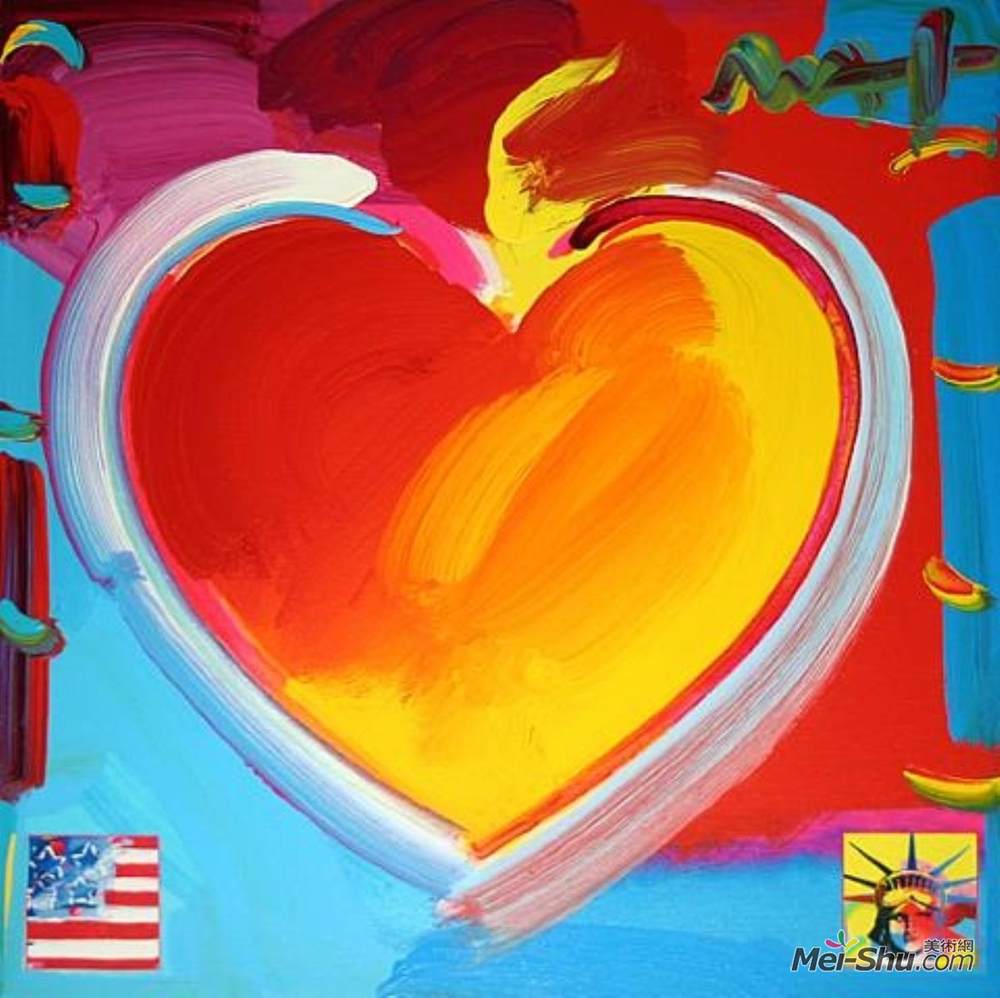彼得·马克斯(Peter Max)高清作品《心脏》