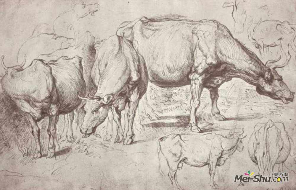 彼得·保罗·鲁本斯(Peter Paul Rubens)高清作品《奶牛》