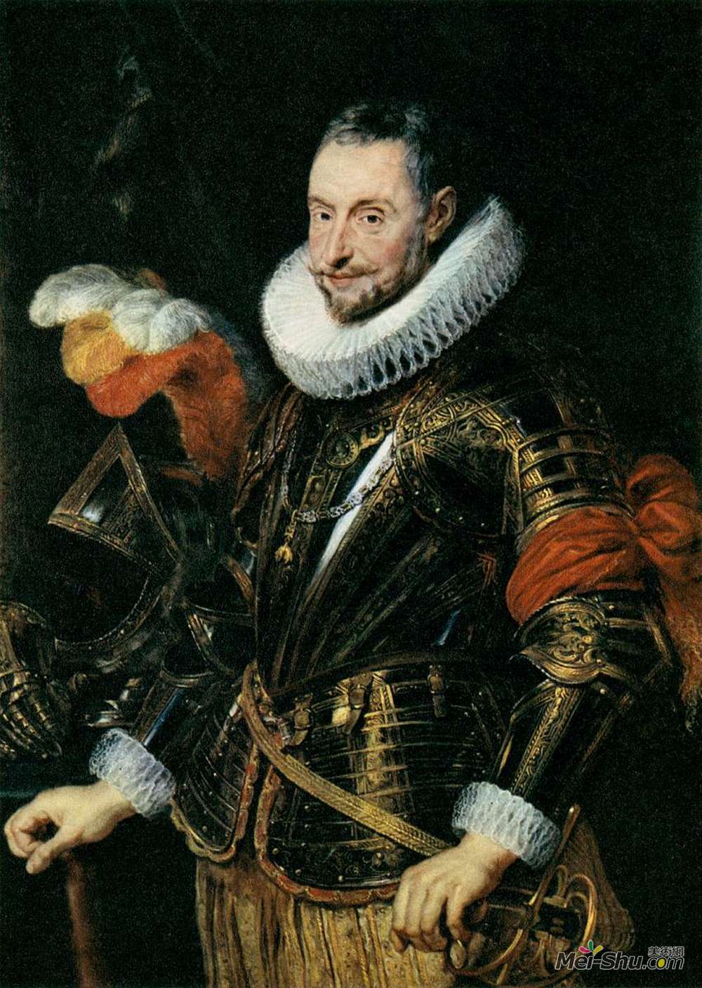 彼得·保罗·鲁本斯(Peter Paul Rubens)高清作品《Portrait of Ambrogio Spinola》