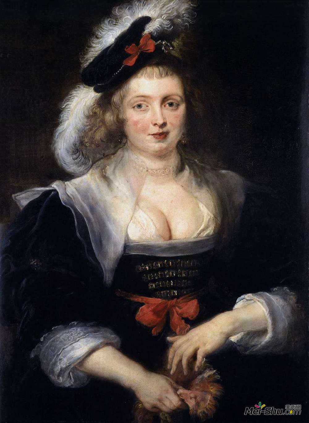 彼得·保罗·鲁本斯(Peter Paul Rubens)高清作品《戴手套的海伦斯画像》