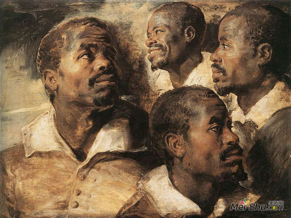 彼得·保罗·鲁本斯(Peter Paul Rubens)高清作品《黑人领袖研究》