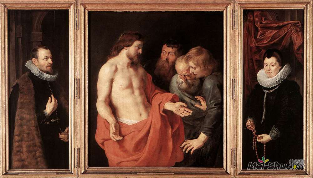 彼得·保罗·鲁本斯(Peter Paul Rubens)高清作品《The Incredulity of St. Thomas》