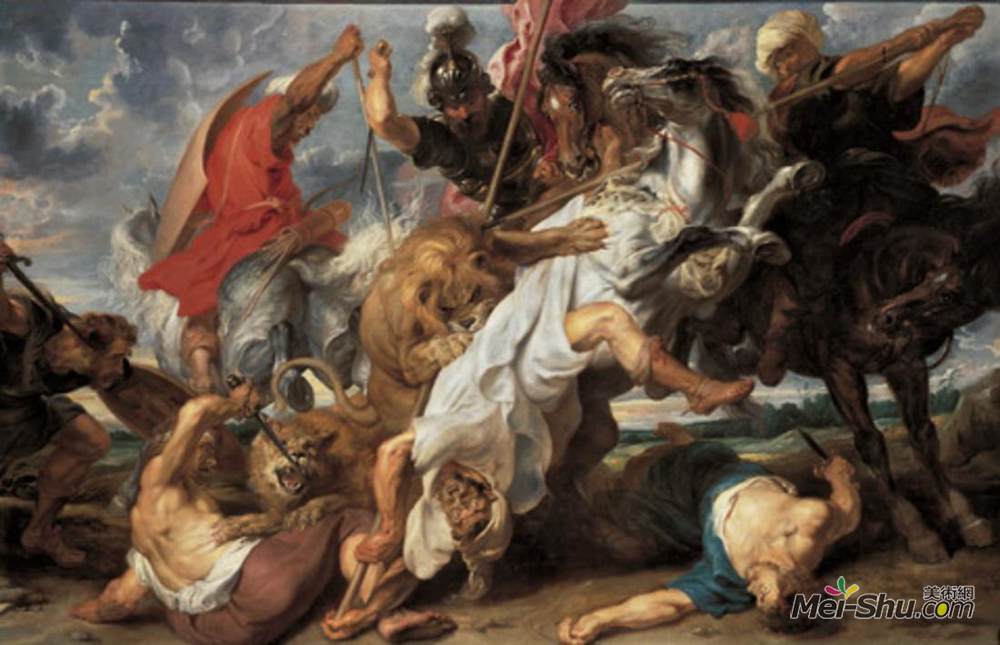 彼得·保罗·鲁本斯(Peter Paul Rubens)高清作品《猎狮》