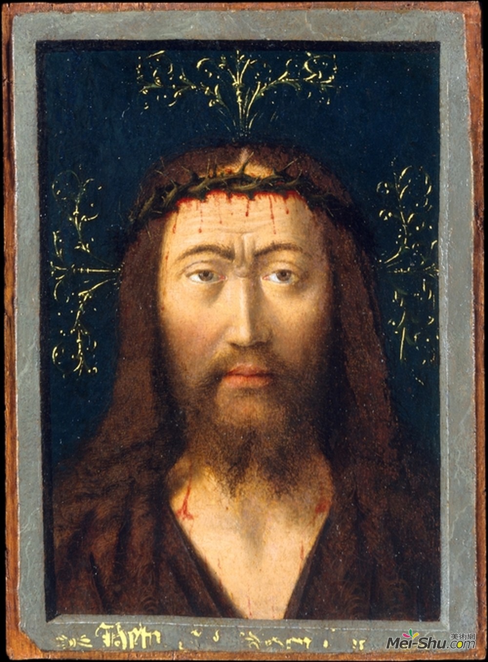 佩特鲁斯·克里斯图斯(Petrus Christus)高清作品《耶稣基督首领》