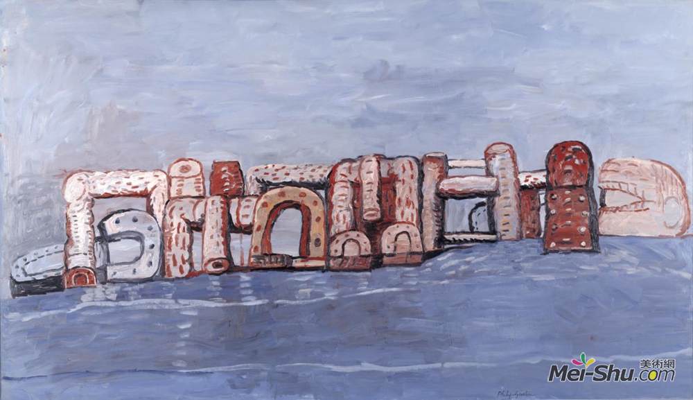 菲利普·加斯顿(Philip Guston)高清作品《蓝水》