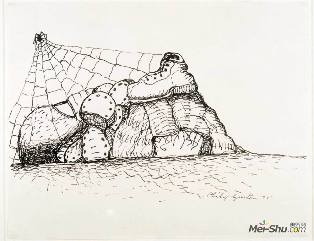 菲利普·加斯顿(Philip Guston)高清作品《网状物》