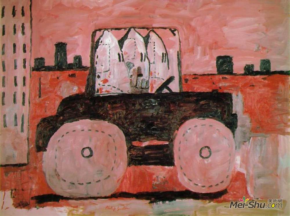 菲利普·加斯顿(Philip Guston)高清作品《城市界限》