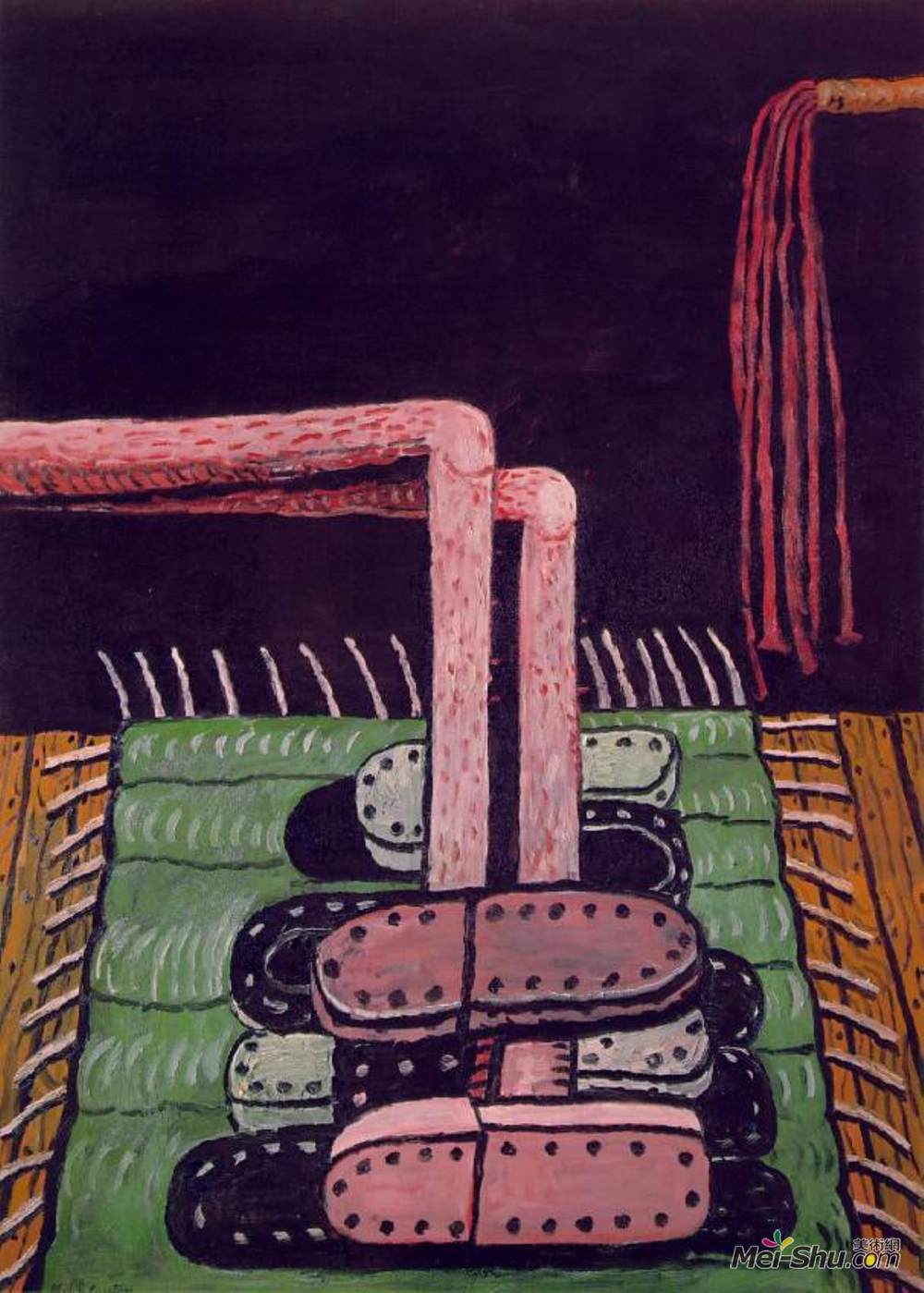 菲利普·加斯顿(Philip Guston)高清作品《绿色地毯》