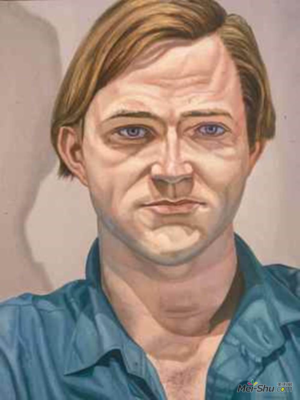 菲利普·佩尔斯坦(Philip Pearlstein)高清作品《罗伯特斯托尔的肖像》