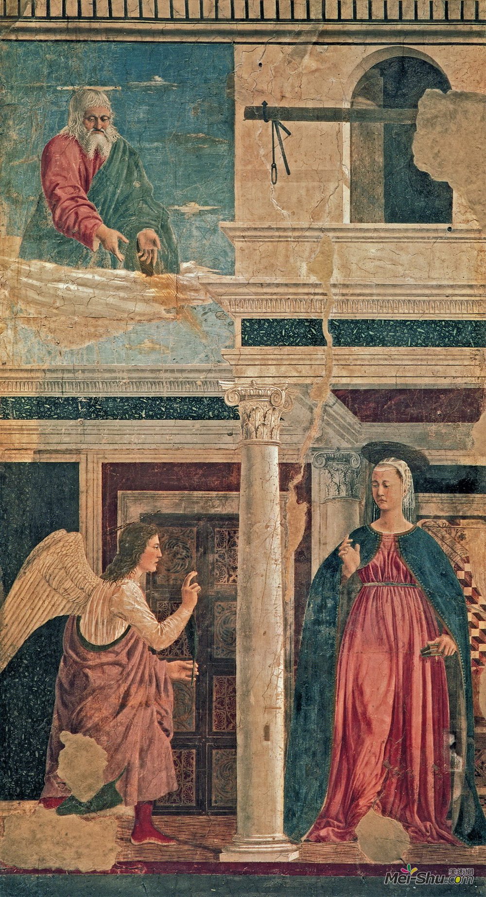 皮耶罗·德拉·弗朗西斯卡(Piero della Francesca)高清作品《报喜》