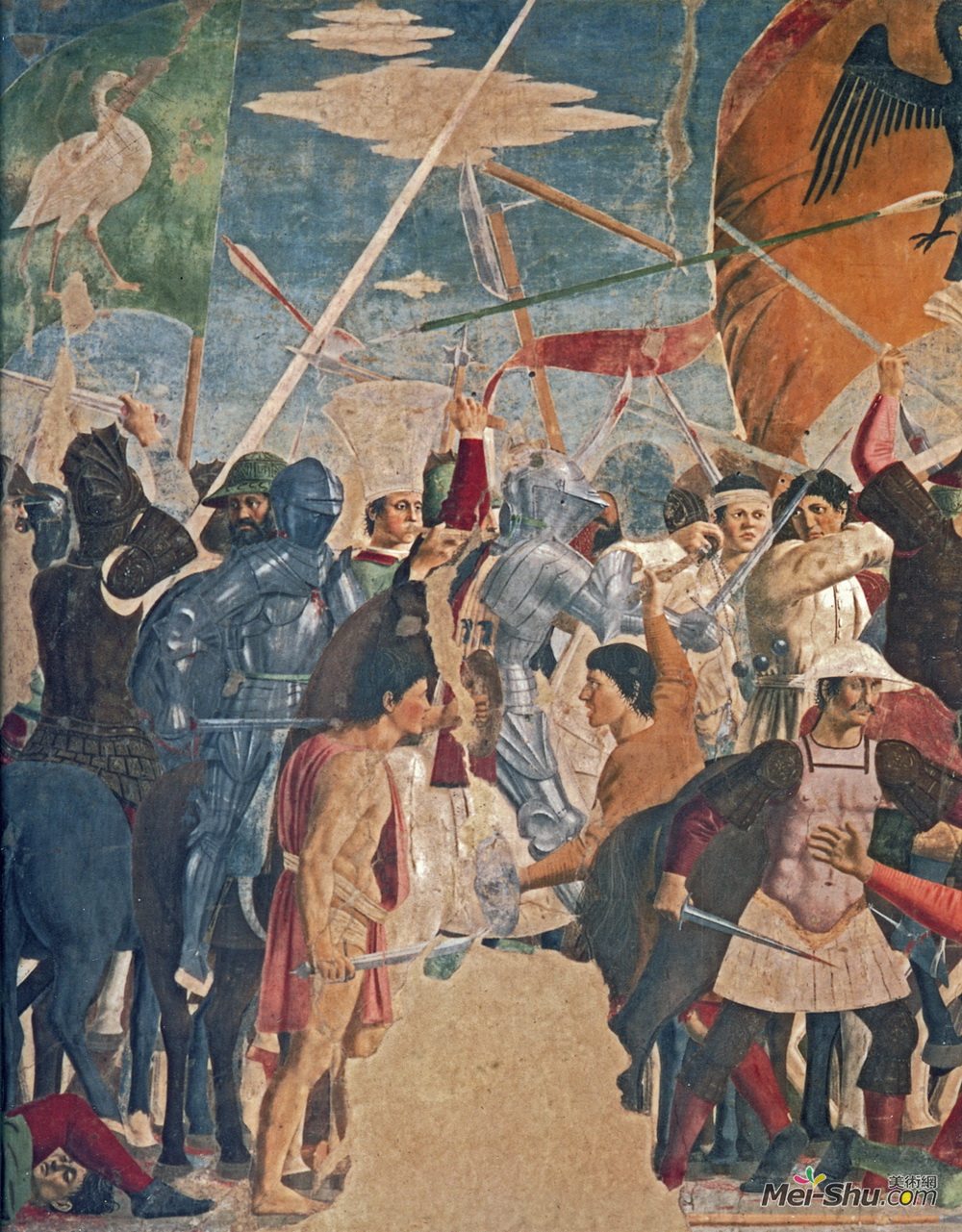 皮耶罗·德拉·弗朗西斯卡(Piero della Francesca)高清作品《Battle between Heraclius and Chosroes (detail)》