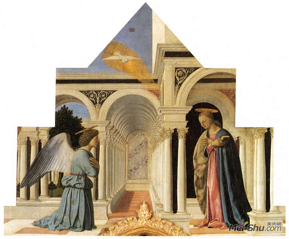 《报喜》皮耶罗·德拉·弗朗西斯卡(piero della francesca)高清作品