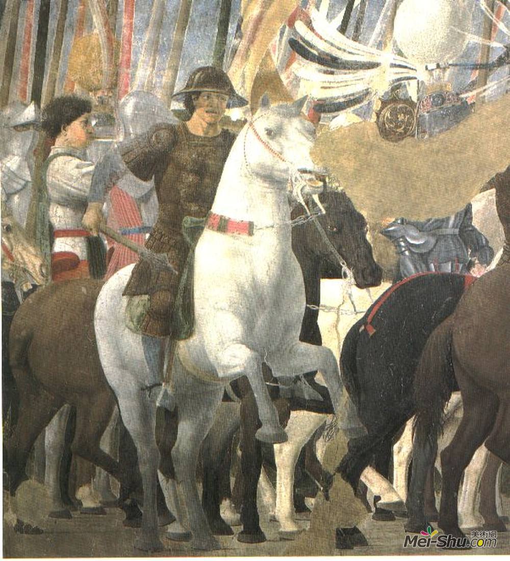 皮耶罗·德拉·弗朗西斯卡(Piero della Francesca)高清作品《君士坦丁在米尔维安桥战役中的胜利》