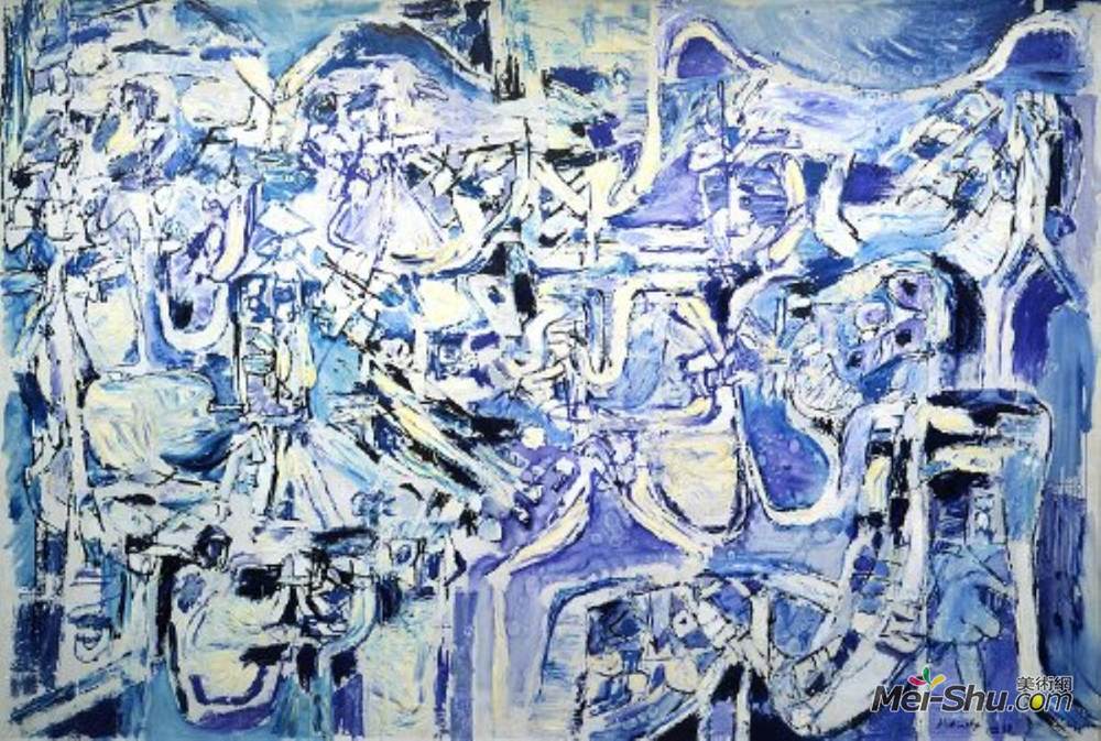 皮埃尔?阿列钦斯(Pierre Alechinsky)高清作品《大的透明的》