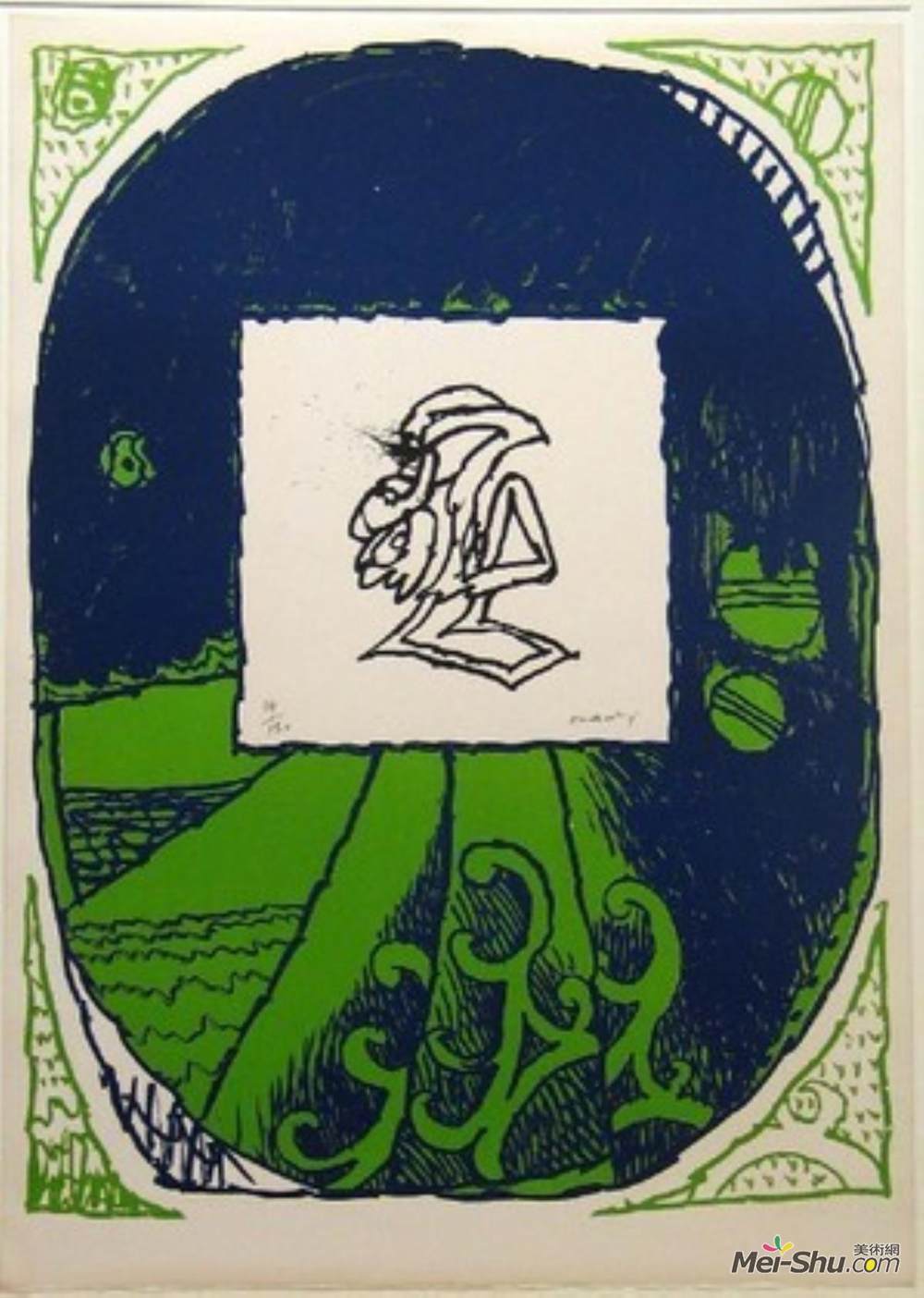 皮埃尔?阿列钦斯(Pierre Alechinsky)高清作品《奥尔堡》