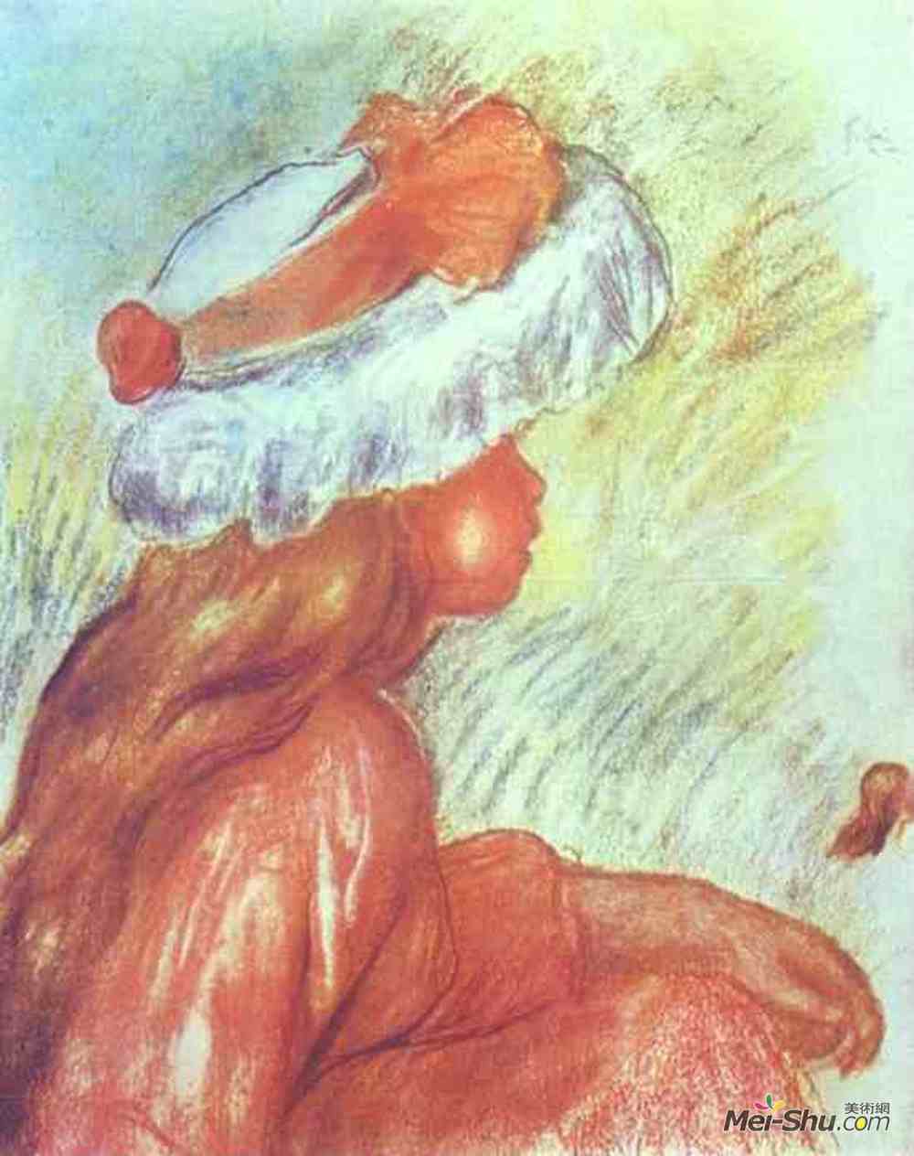 皮耶尔·奥古斯特·雷诺阿(Pierre-Auguste Renoir)高清作品《一个女孩》