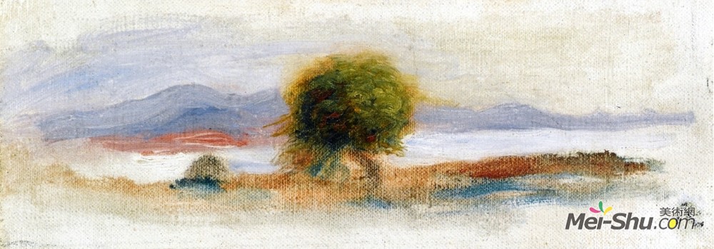 皮耶尔·奥古斯特·雷诺阿(Pierre-Auguste Renoir)高清作品《卡格尼斯景观》