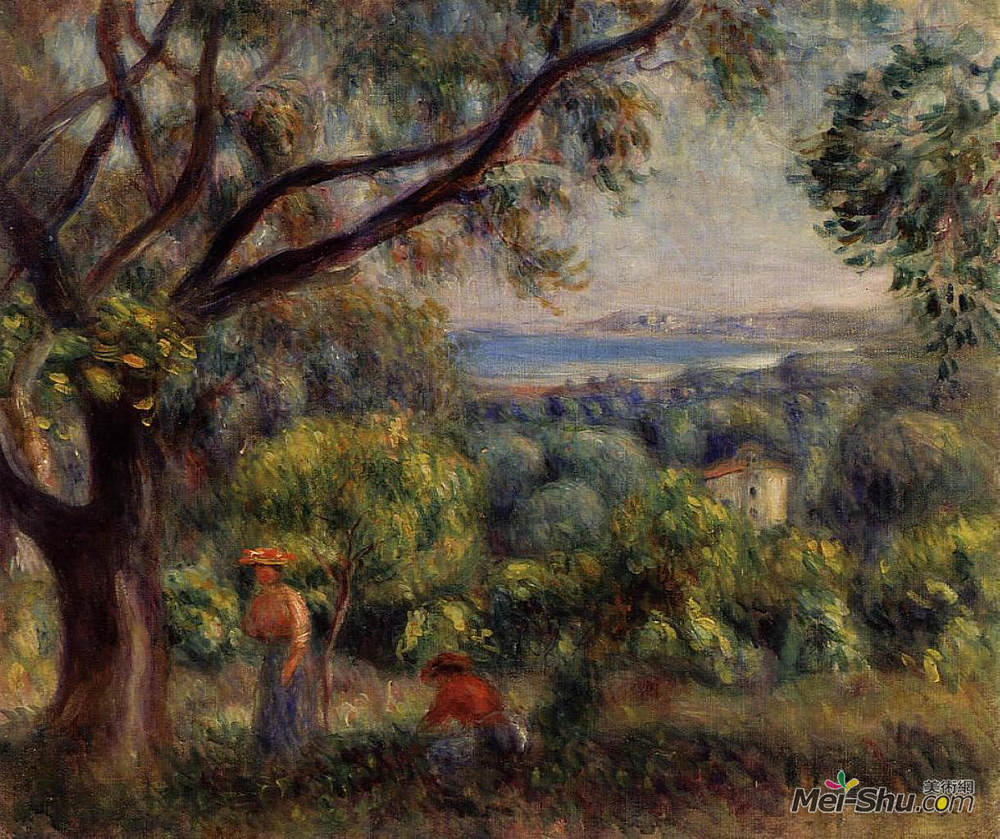 皮耶尔·奥古斯特·雷诺阿(Pierre-Auguste Renoir)高清作品《卡格尼斯景观》