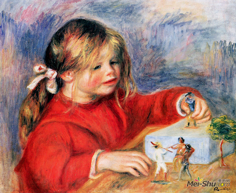 皮耶尔·奥古斯特·雷诺阿(Pierre-Auguste Renoir)高清作品《克劳德雷诺阿在扮演太阳》