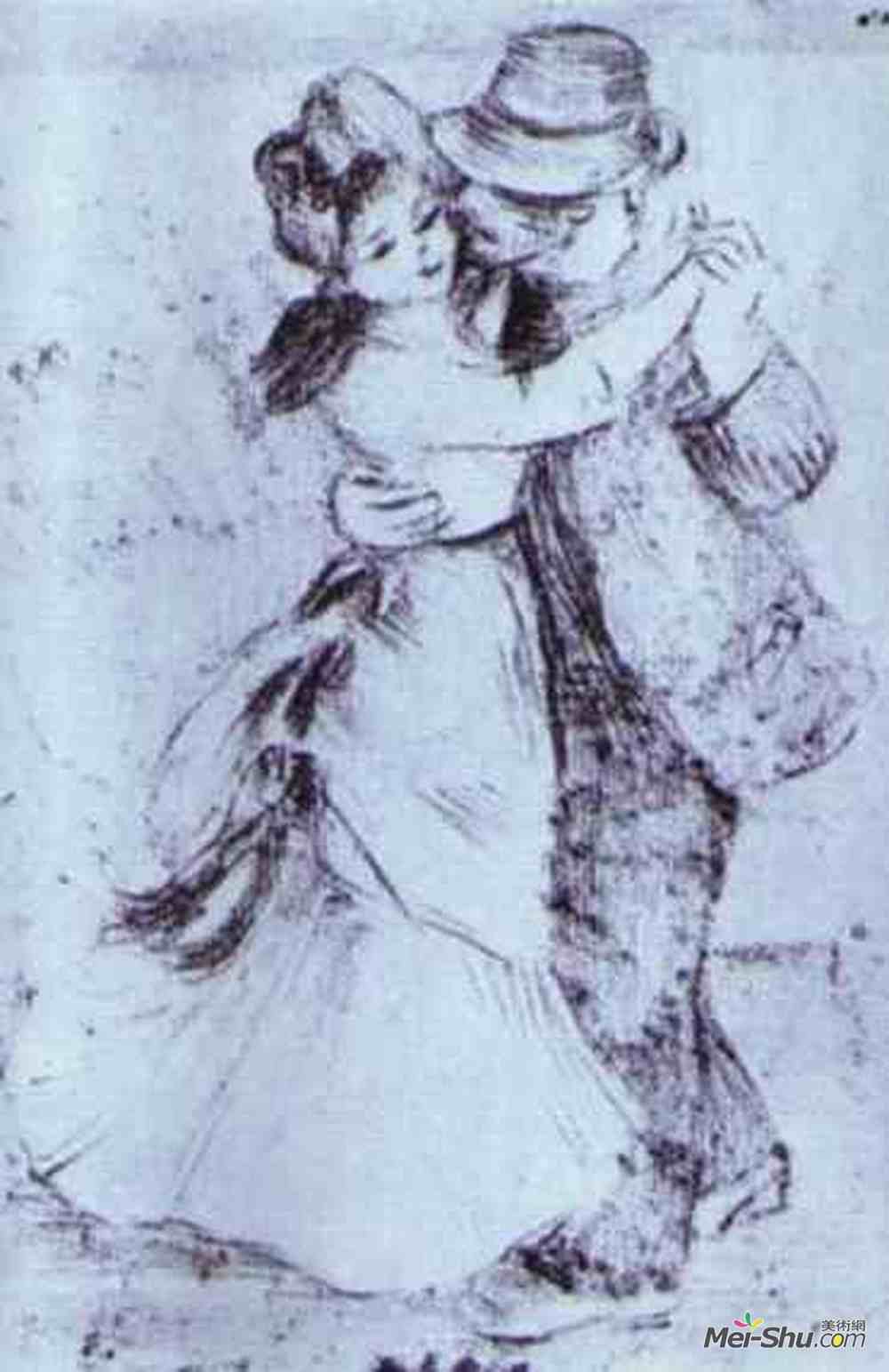 皮耶尔·奥古斯特·雷诺阿(Pierre-Auguste Renoir)高清作品《乡村舞》