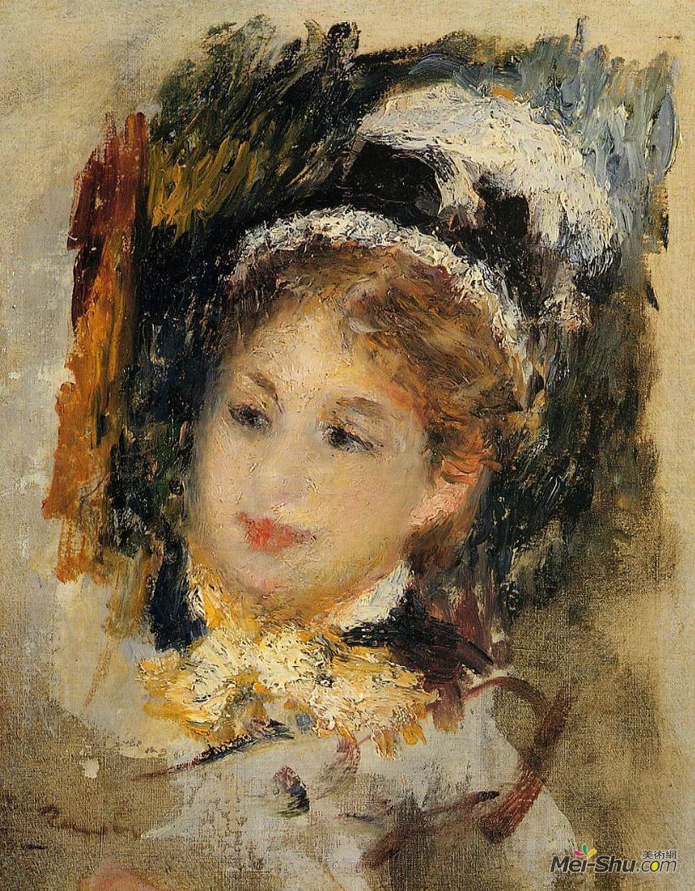 皮耶尔·奥古斯特·雷诺阿(Pierre-Auguste Renoir)高清作品《女人的卫生间的城市》