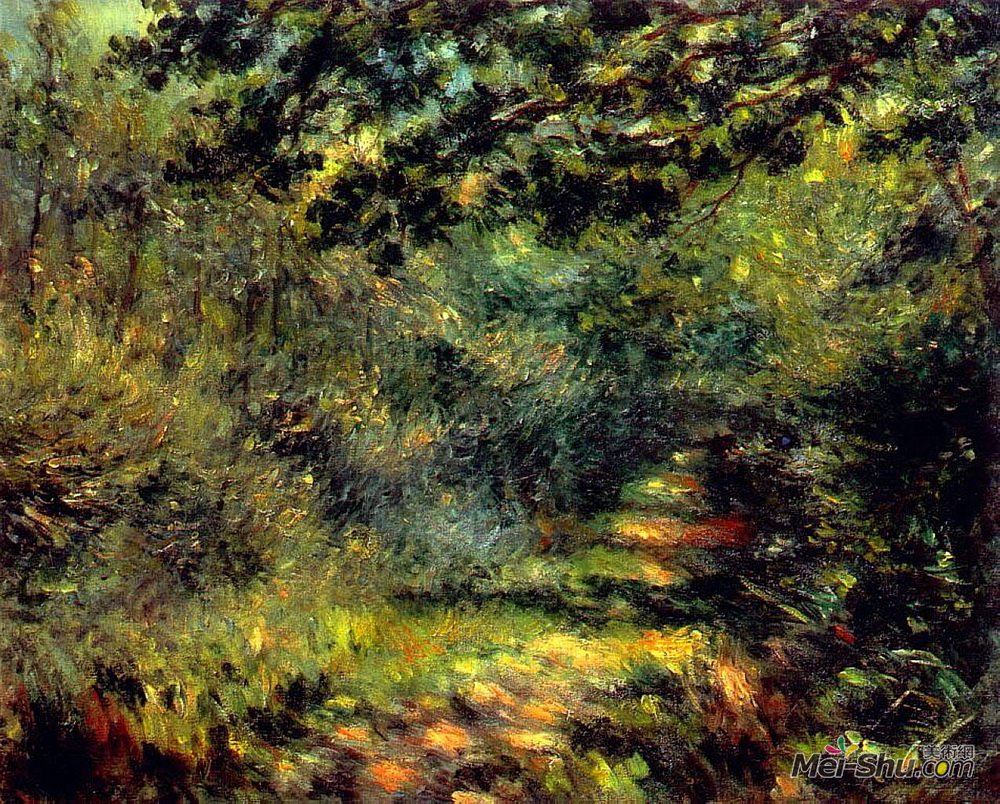 皮耶尔·奥古斯特·雷诺阿(Pierre-Auguste Renoir)高清作品《森林路径》