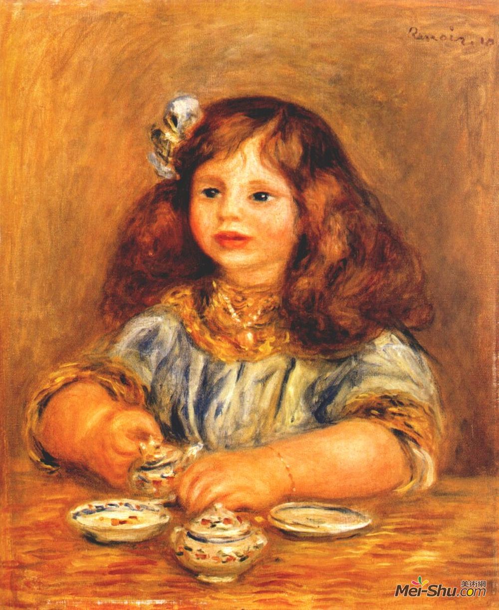 皮耶尔·奥古斯特·雷诺阿(Pierre-Auguste Renoir)高清作品《Genevieve bernheim de villers》