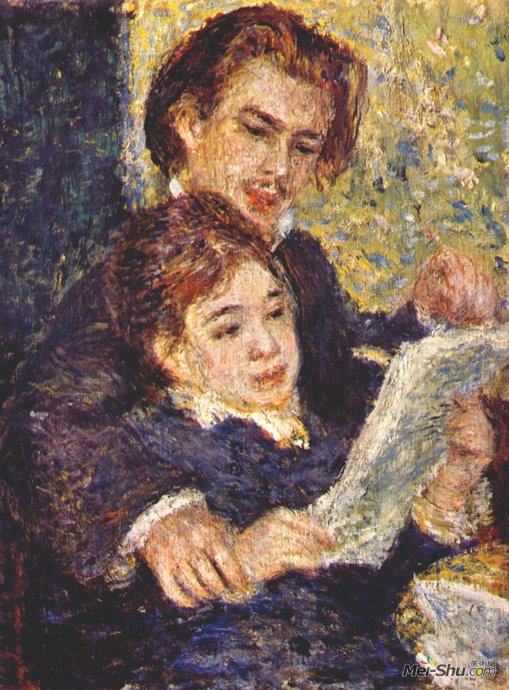 皮耶尔·奥古斯特·雷诺阿(Pierre-Auguste Renoir)高清作品《Georges riviere and margot》