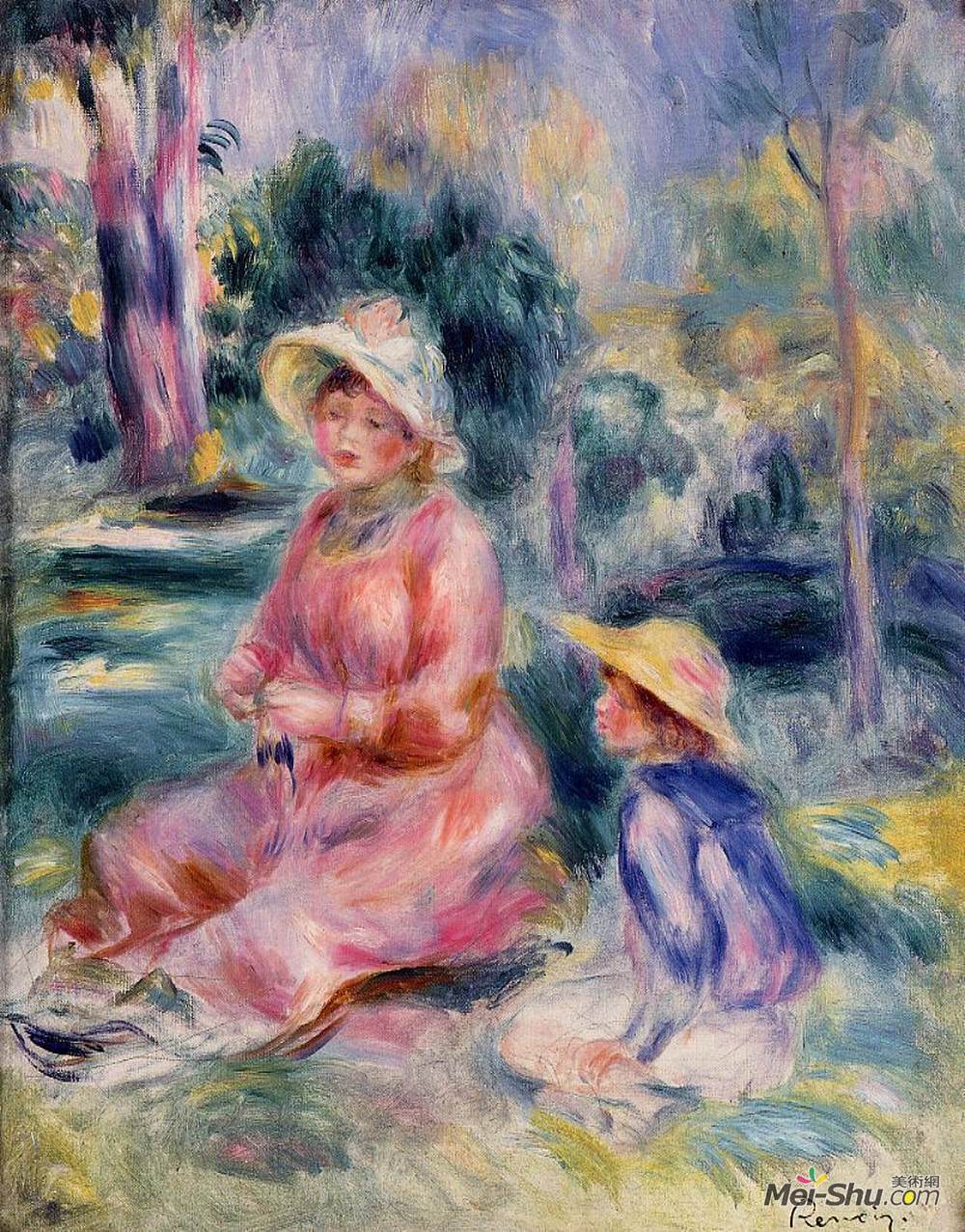 皮耶尔·奥古斯特·雷诺阿(pierre-auguste renoir)高清作品《一个