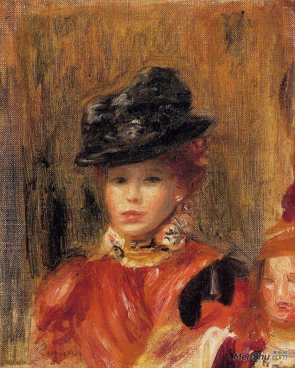 皮耶尔·奥古斯特·雷诺阿(Pierre-Auguste Renoir)高清作品《夫人和她的女儿棕色》