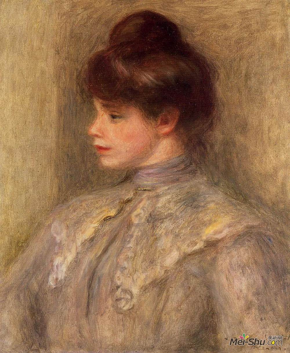 皮耶尔·奥古斯特·雷诺阿(Pierre-Auguste Renoir)高清作品《Madame Louis Valtat nee Suzanne Noel》