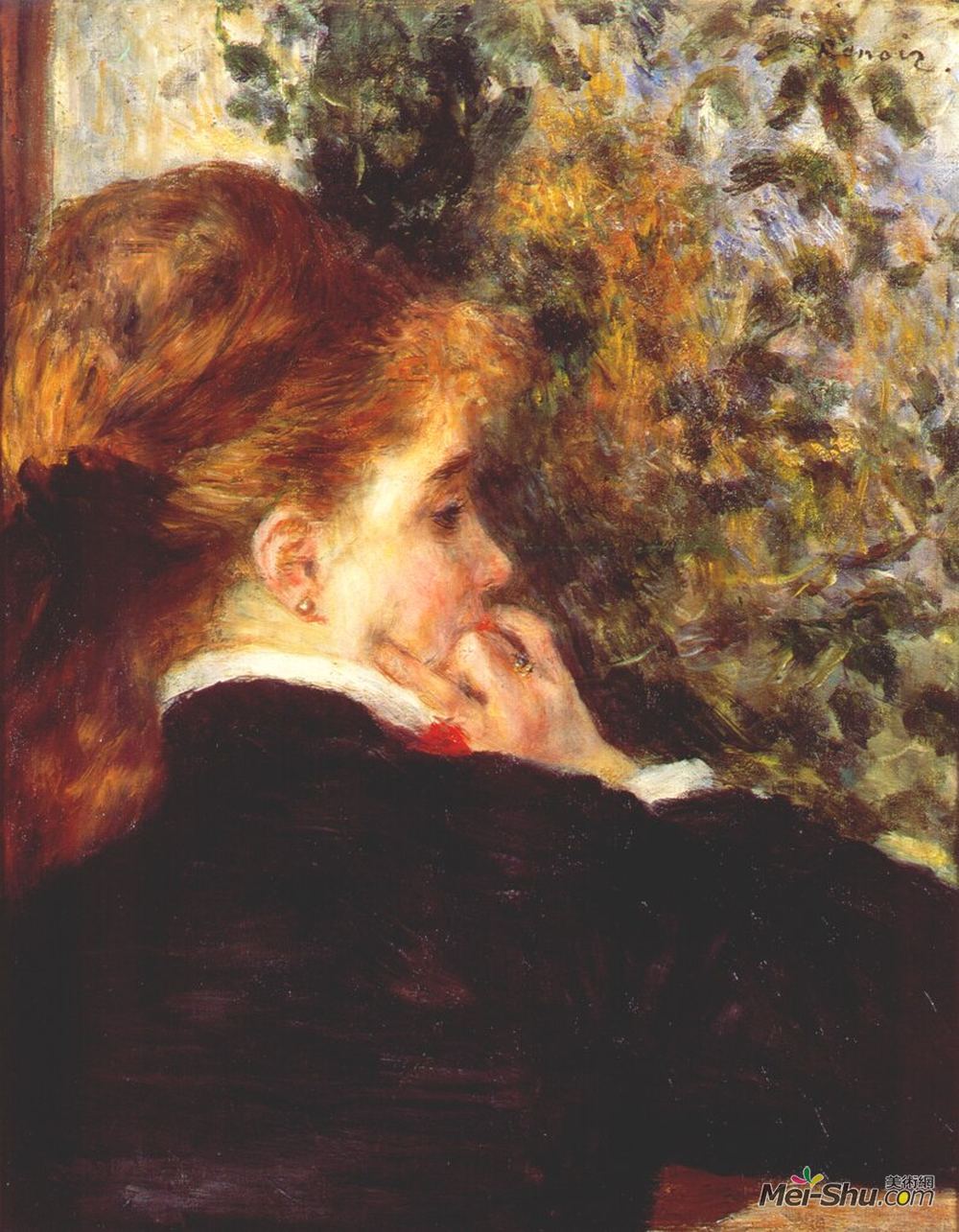 皮耶尔·奥古斯特·雷诺阿(Pierre-Auguste Renoir)高清作品《沉思的》